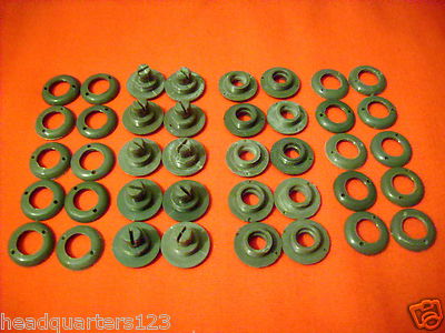 10 x KVP NVA ABC Schutzanzug Schraubknöpfe Knöpfe,grau (Ober+Unterteil)(#9),NW