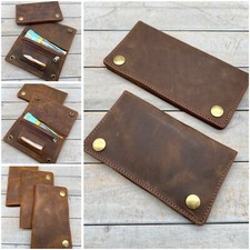 Tabaktasche Tabakbeutel Drehertasche ECHT LEDER NUBUK braun hell dunkel