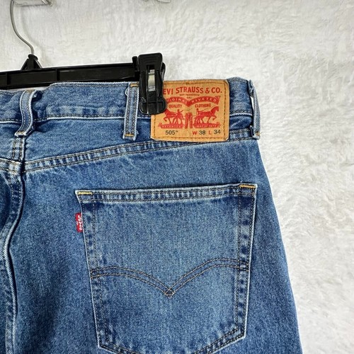 Levi Strauss Co. Jeans, 505, Men's 38x34, Blue - Picture 5 of 10