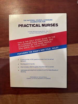 1982 National Council Licensure Examination For Practical Nurses Study Guide