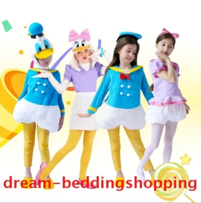 Disney Donald Duck Daisy Costume Uniform Birthday Party Book Week Fancy Dress