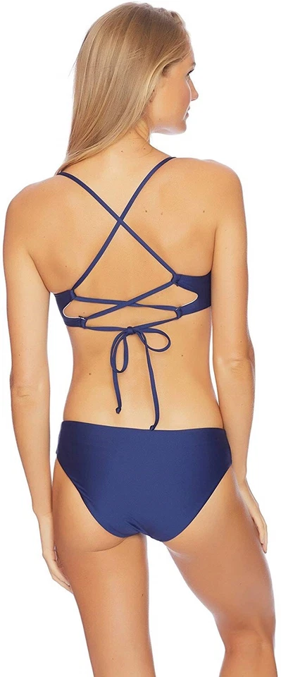 Espléndido - Art Deco Retro 170828 Mujeres Traje de Baño Bikini Parte Inferior Azul Marino Talla L Foto 4 de 4