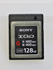 Sony G Series 128GB XQD Memory Card, 400MB/s Write Speed, 440MB/s Read