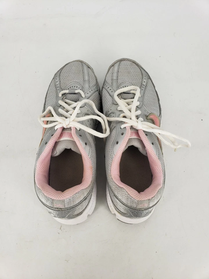 Nike Mujer Dart 7 Zapatos para Correr Talla 8 Plateado Blanco Rosa 354956-061 Foto 4 de 4