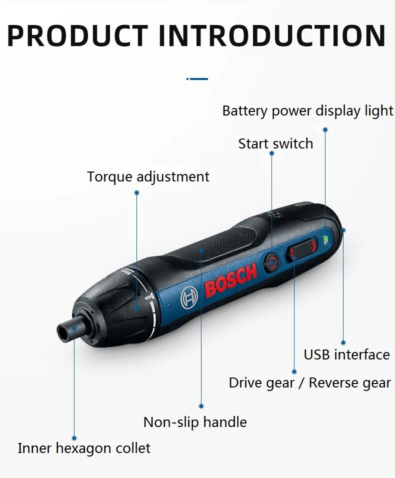 Bosch GO 2 Kit Professional visseuse sans-fil Smart Tournevis 3.6V