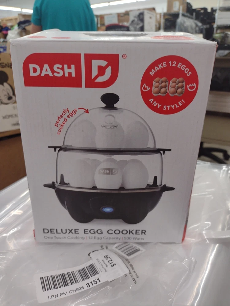 Dash Deluxe 12-Egg Capacity 500W Rapid Egg Cooker for Perfect Breakfasts