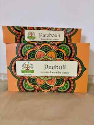 Namaste India Incense Sticks Patchouli Masala Fragrance Agarbatti 15g X 12 Pack