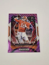 2021 Prizm Draft Trevor Lawrence RC All Americans Purple Wave