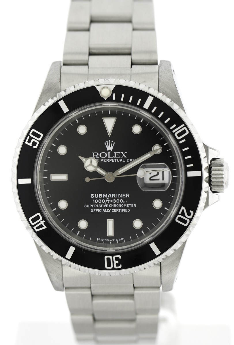 Rolex Submariner Date Automatik Herrenuhr 16610 in Edelstahl