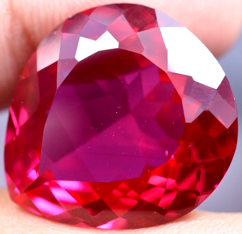 Extremely Rare & Natural 42.45 Ct SUNRISE RUBY GGL Certified Loose Gemstone
