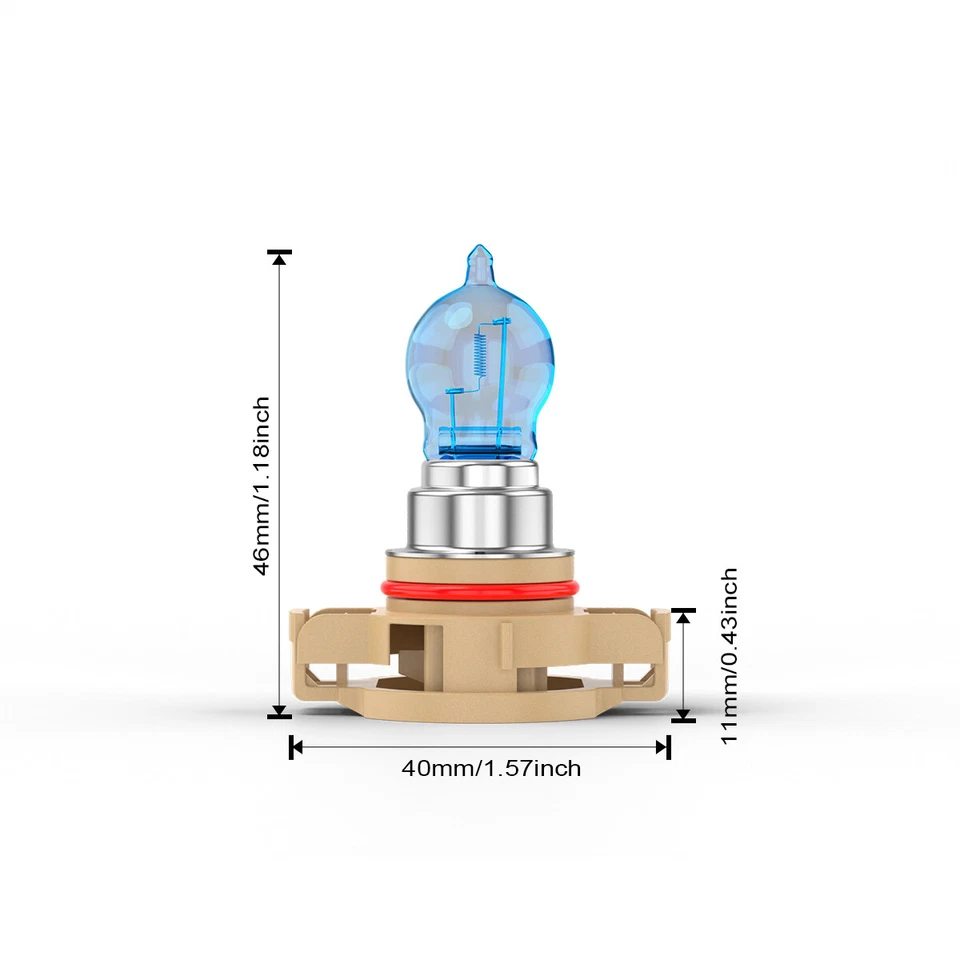 Bombillas antiniebla halógenas blancas 5000K para Dodge Challenger 2011-2014 5202 2504 Foto 2 de 4