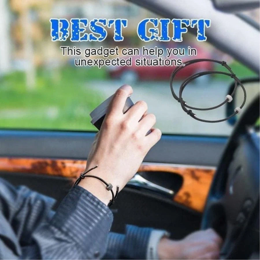 3 Tipos Ventana Coche Rompedor de Vidrio Pulsera Correa de Muñeca Herramienta Escape con Rescate Em Foto 3 de 4