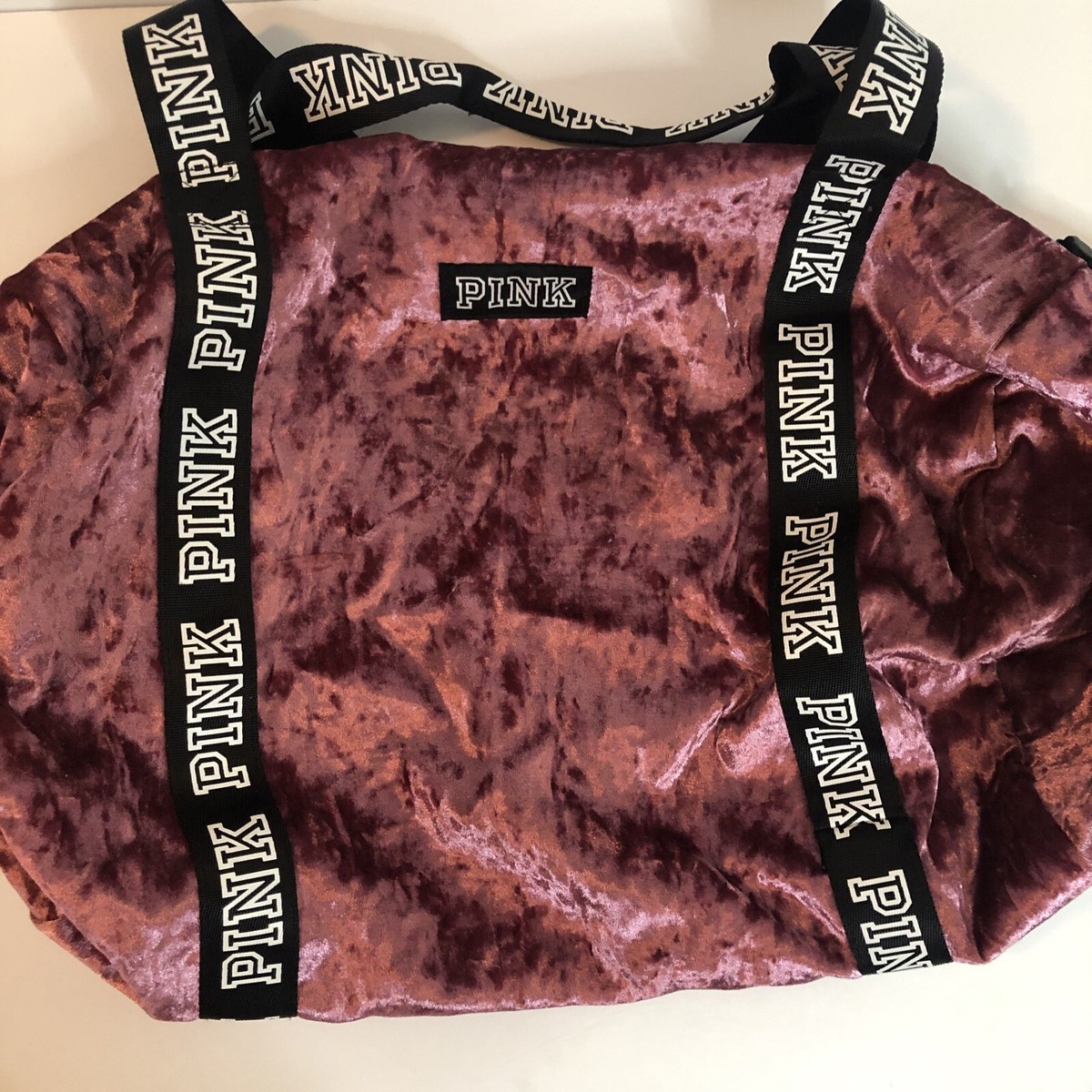 Victoria Secret Velvet Duffle Bag Pink 2001 Victoria's