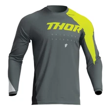 Thor Sector Edge Gray and Acid Green MX Off-Road Jersey Youth Sizes 2XS - XL