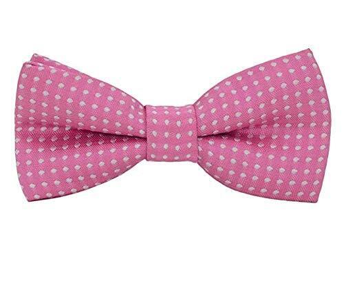 Dog or Cat Small Collar Bow Tie, Adjustable Puppy or Pink with White Polka Dots - Picture 1 of 1