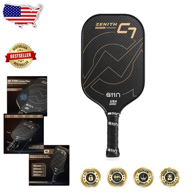 A11N C7 Gold Pickleball Paddle 16mm   Ultimate Carbon Fiber Performance