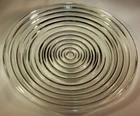 ANCHOR HOCKING GLASS CO. MANHATTAN CRYSTAL 8" DIAMETER SALAD or DESSERT PLATE!
