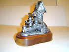 RICKER PEWTER Rabbits in Shoe Village Gretchen LIMITED ED NEW: NEVER DISPLAYED — photo 4