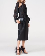 £149 ZARA WOMAN LIMITED EDITION PANELLED HALTER DRESS MIDI BELT POCKET AW23 XS 6