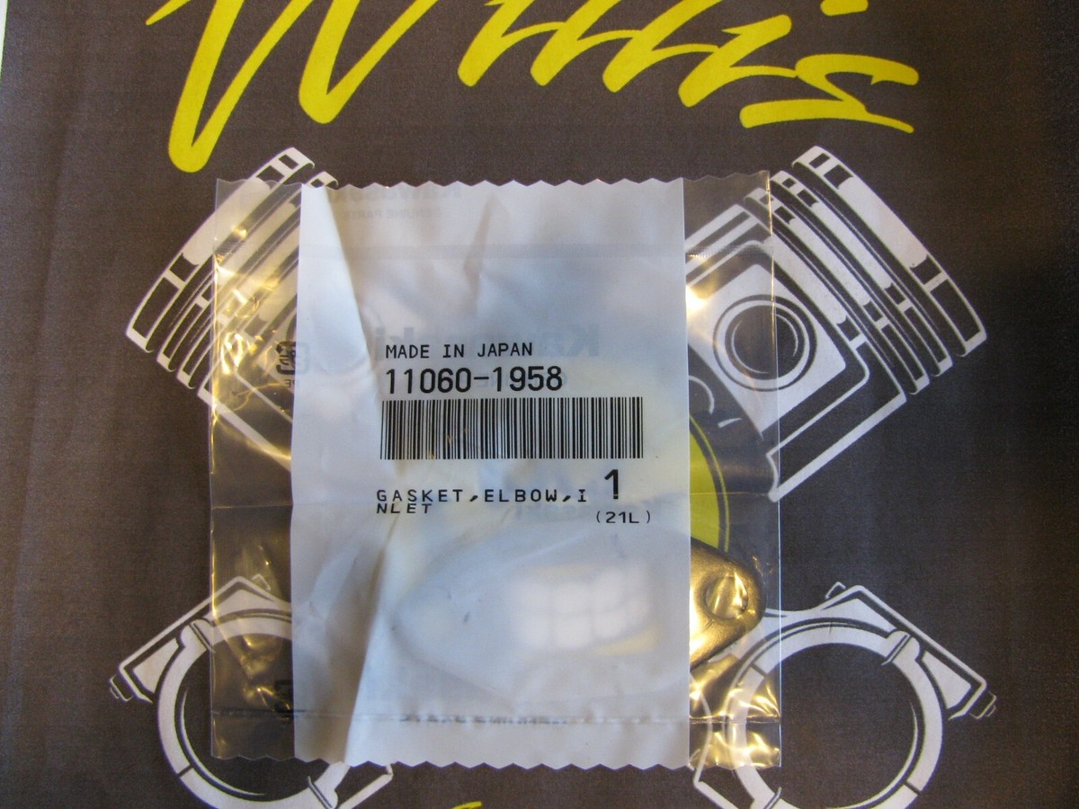 11060-1958 GASKET,ELBOW,INLET New OEM Kawasaki Part | eBay