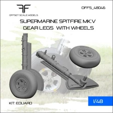 1/48 Supermarine Spitfire MK.V LANDING GEAR - Eduard  (OFFSET SCALE MODELS)