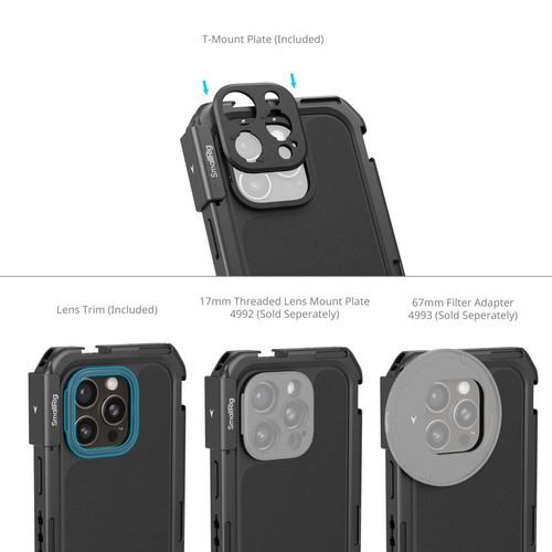 SmallRig Mobile Video Cage Kit / Dual Handheld Kit for iPhone 16 Pro/Pro Max - 第 6/45 張圖片