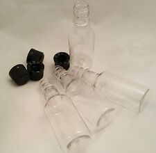 4 500ml 16.9 Oz mini empty alcohol liquor bottle shot plastic tamper lid flask