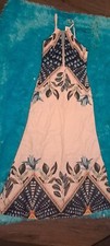 NWT CBR Chic Boutique Rose Women's Floral  Maxi Dress Sz Small Multicolor