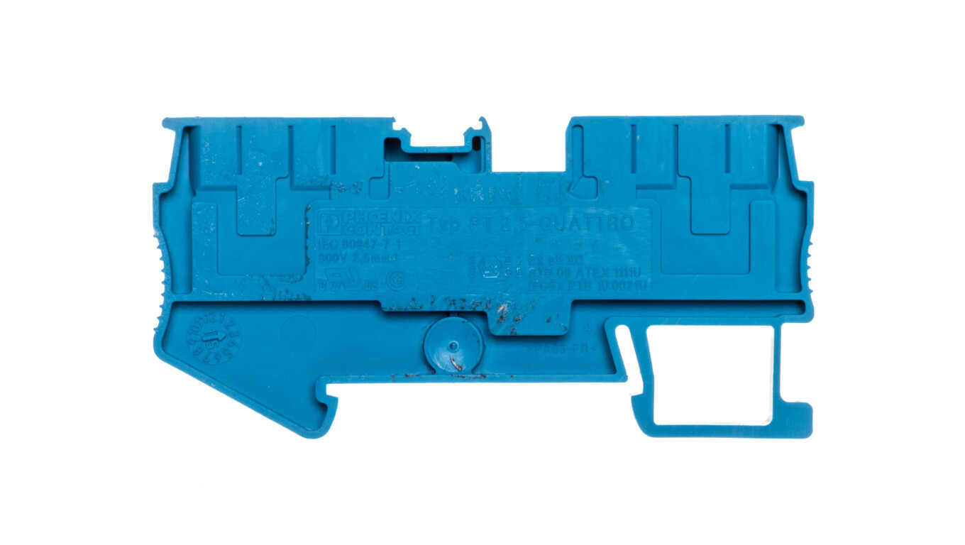 4-wire terminal block 4mm2 blue PT 2.5-QUATTRO BU 3209581 /T2UK