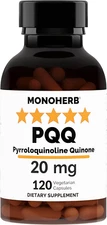 PQQ 20 Milligrams - PQQ Supplement, Pyrroloquinoline Quinone, 120 Capsules