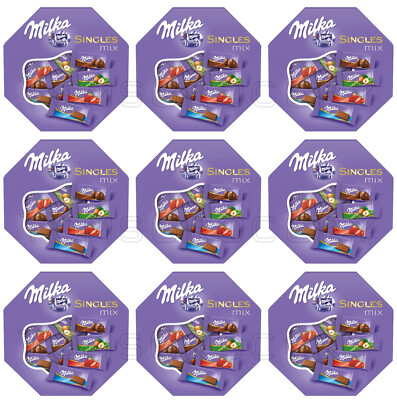 9 MILKA Naps Boxes Mini Chocolate Bars Assorted Flavor Bites 138g 4.9oz