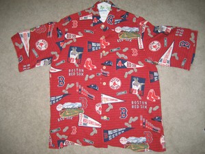 boston red sox hawaiian shirt