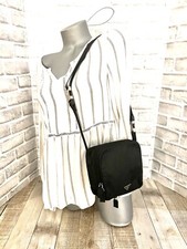 PRADA Sport Black TESSUTO NYLON Adjustable Convertible 3 WAY Belt 130 Authentic