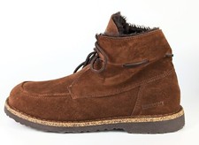 NWT Birkenstock Bakki Brown Suede Lace Up Ankle Boots size L10 M8