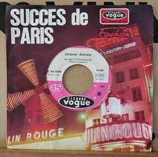 Rare SP 45T Jukebox - Jacques Dutronc ‎– Où Est-Il L'ami Pierrot / Fra 1969