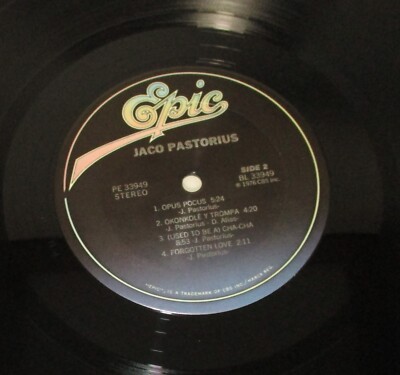 洋楽 JACO PASTORIUS/SAME/EPIC 253P84 LP 洋楽 JACO PASTORIUS/SAME/EPIC 253P84 LP JACO PASTORIUS