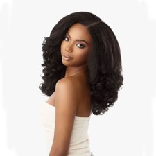Sensationnel Curls Kinks co Textured Lace Wig - Y-part Kinky Roller Set 16"