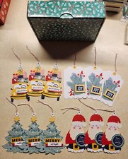 Stampin Up FUN FESTIVE TAGS * LOVE SANTA TAGS * SET x 12 TAGS +HOLIDAY GIFT BOX!