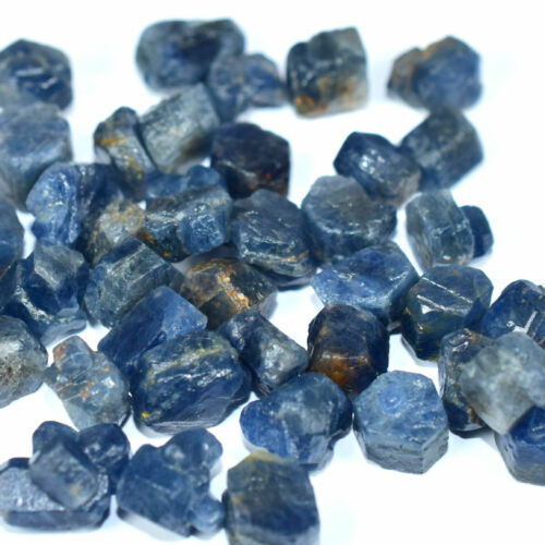 画材 Sapphire Genuine Coarse DYED 167.00 Ct Natural Blue Sapphire