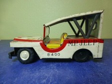 Vintage Toy Presses Tin Metal Police Dept Patrol Car Japan 1950's Friction 6"