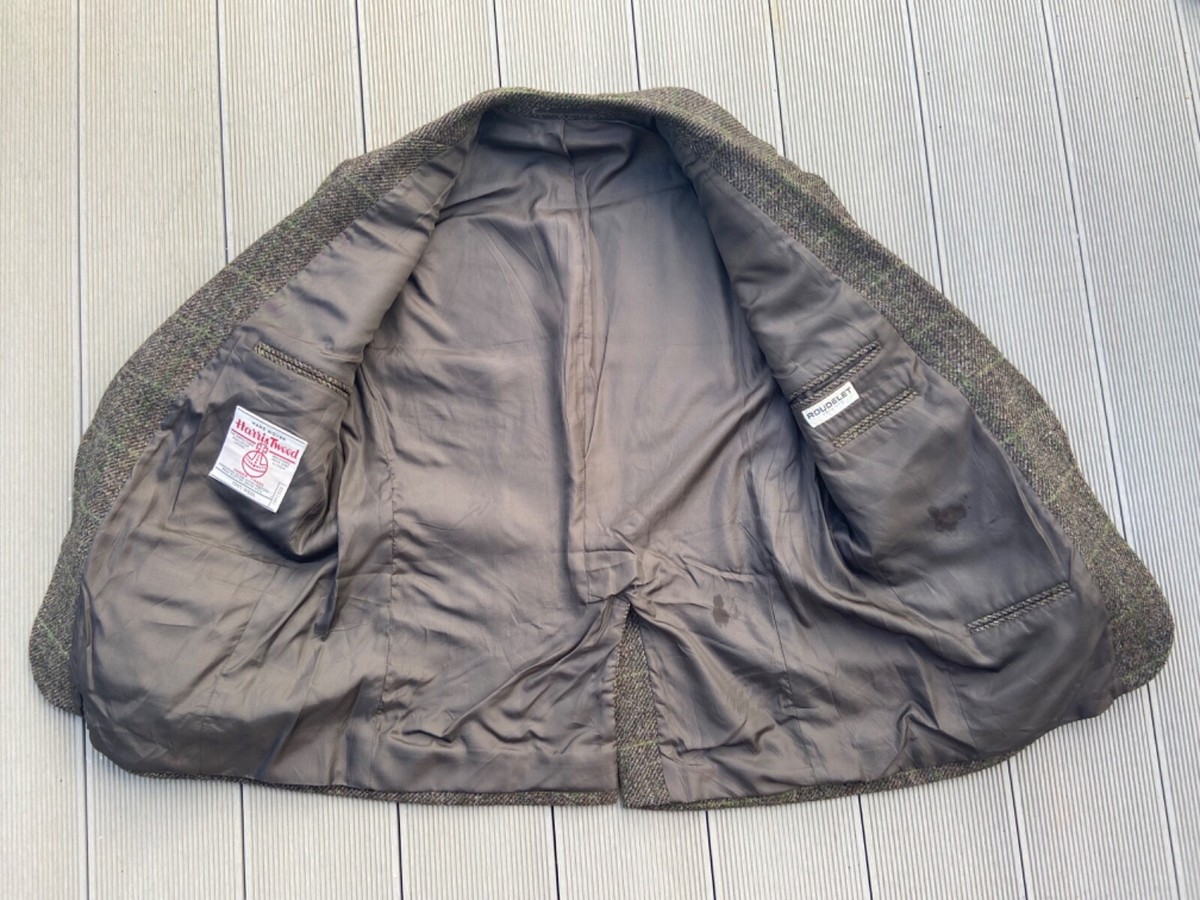 Vintage Harris Tweed 100% Wool Hand Woven Men's Blazer Jacket