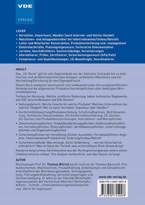 Thumbnail - Thomas Wilrich Produktsicherheitsrecht Und Ce-konformität