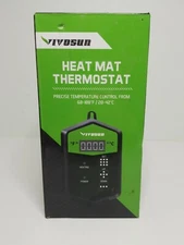 VIVOSUN Digital Heat Mat Thermostat Temperature Controller 68–108F for Seedlings
