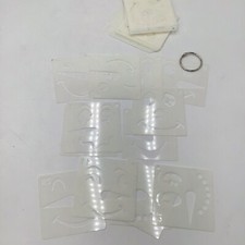 Snowman Face Stencils Set of 36 Reusable Templates   Assorted Designs