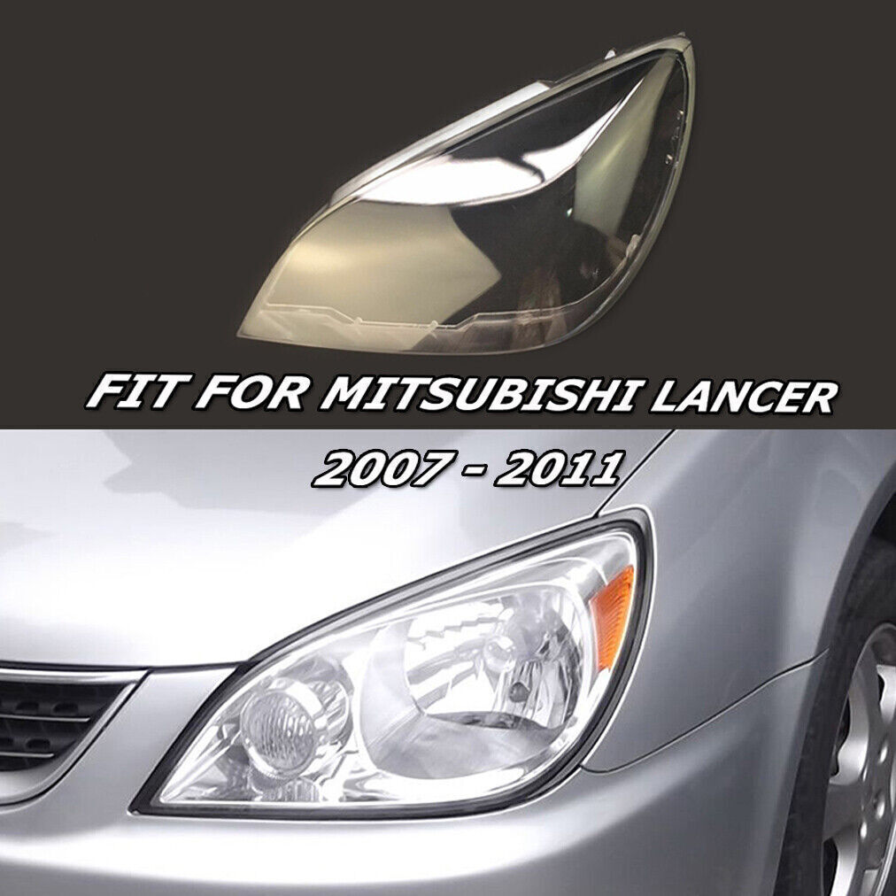 1PCS Left Fit Mitsubishi Lancer 07-11 Clear Shell Headlamp Shade Headlight Lens