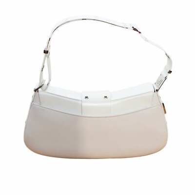 Christian Dior white calfskin street chic columbus ave handbag