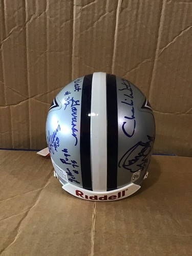 MULTI COWBOYS SIGNED AUTO MINI HELMET (SEE DESCRIPTION) - Picture 7 of 9