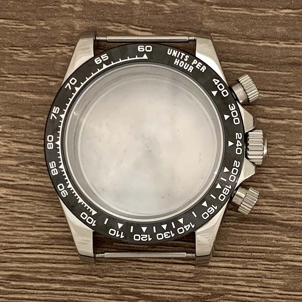 DAYTONA vk63カスタムモドス39mmケースサファイアグラスクロノグラフ 39mm Watch Case Stainless Steel Bezel Sapphire Glass Shell for