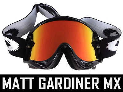 Oakley O-Frame Motocross Goggle Shop Replacement Chrome Lens -RED INFERNO MIRROR