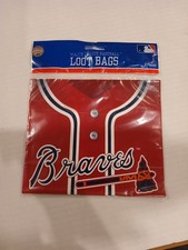 Atlanta Braves MLB Pro Baseball Sports Banquet Party Favor Sacks Loot Bags